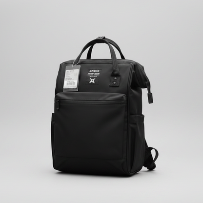 Baby diaper bag matte black large capacity mummy bag