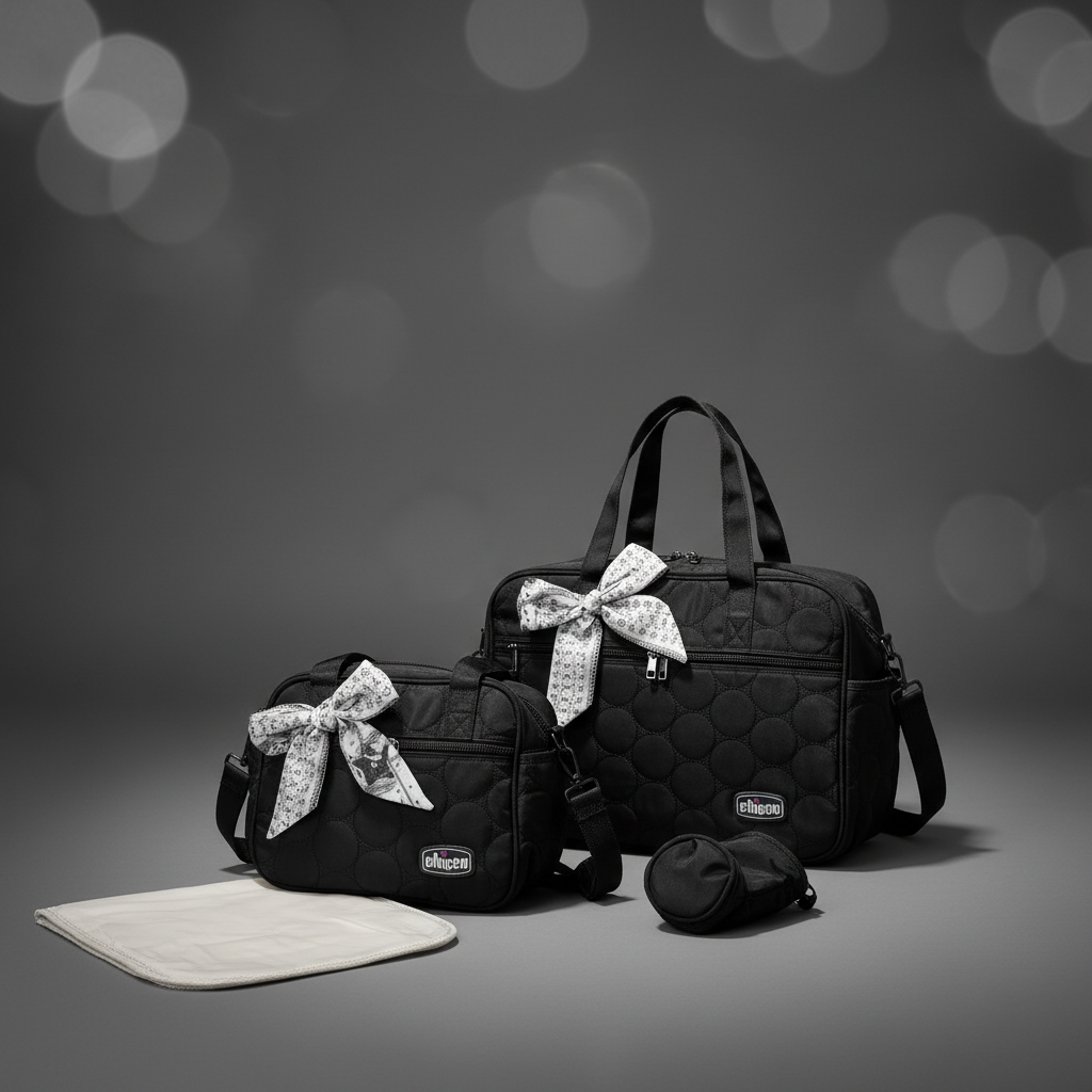 Premium baby diaper bag studio view