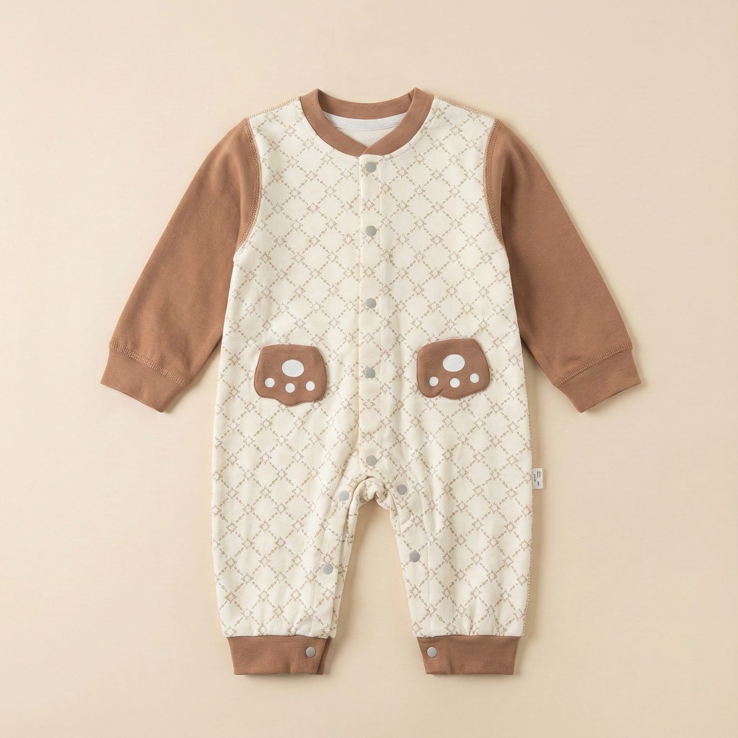 Floral Embroidered Baby Romper - Premium Cotton Bodysuit - 0 - 6 Months - Comfort Cubz