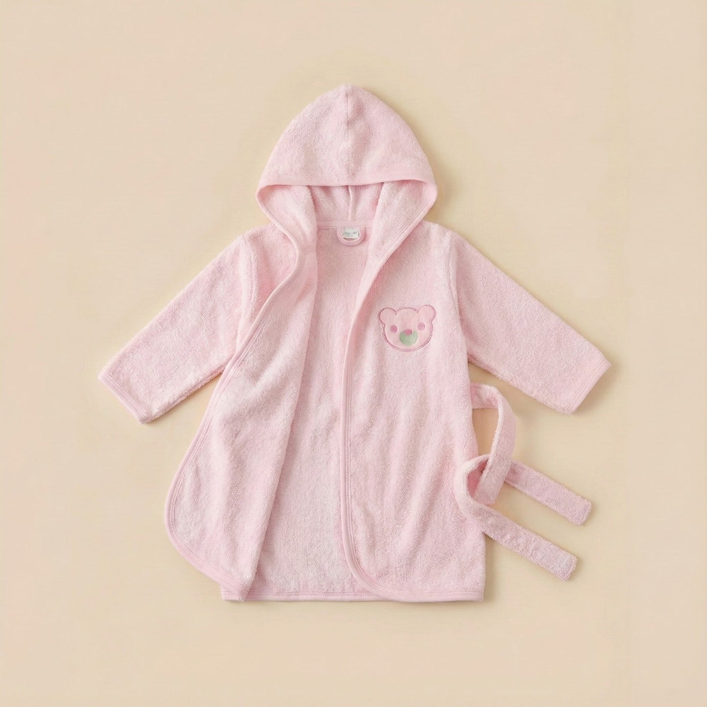 Hooded Baby Bathrobe - Ultra Soft Plush Towel with Cute Character Design - Comfort Cubz