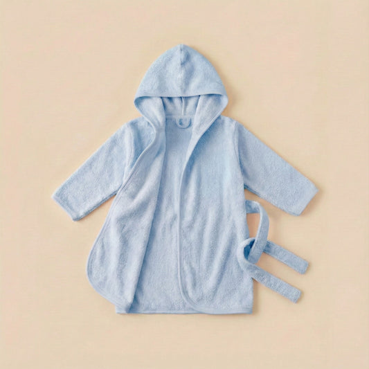 Hooded Baby Bathrobe - Ultra Soft Plush Towel with Cute Character Design - Comfort Cubz