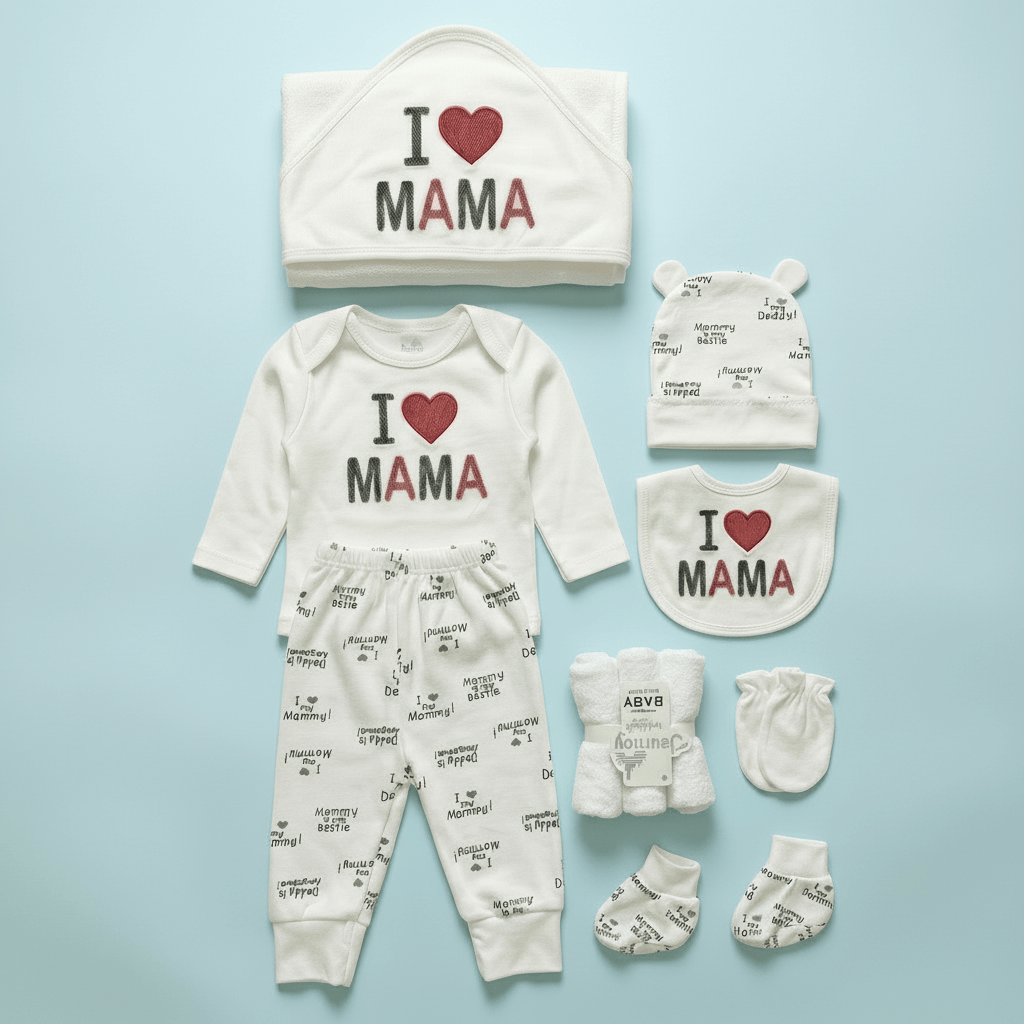 I Love MAMA Baby Bodysuit - Adorable Gift for New Moms - Comfort Cubz