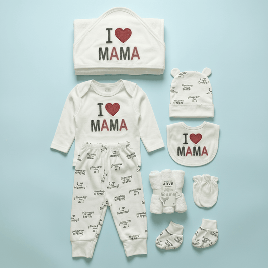 I Love MAMA Baby Bodysuit - Adorable Gift for New Moms - Comfort Cubz