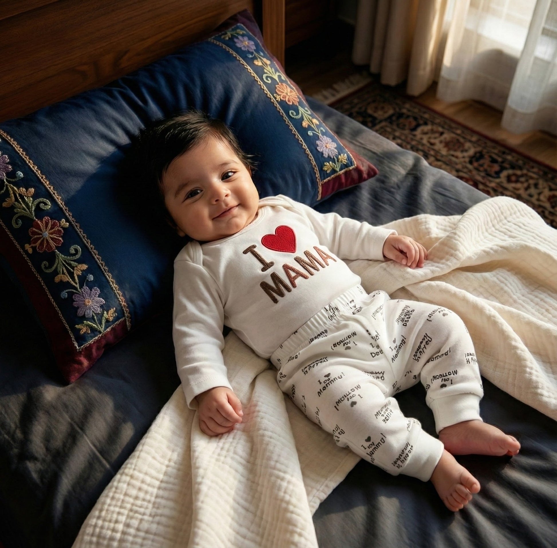 I Love MAMA Baby Bodysuit - Adorable Gift for New Moms - Comfort Cubz