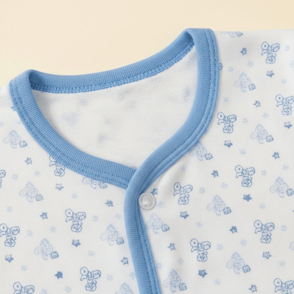 Imported Newborn First Wear Set - Blue Dotted Design Outfit 0 - 3 Months - Comfort Cubz