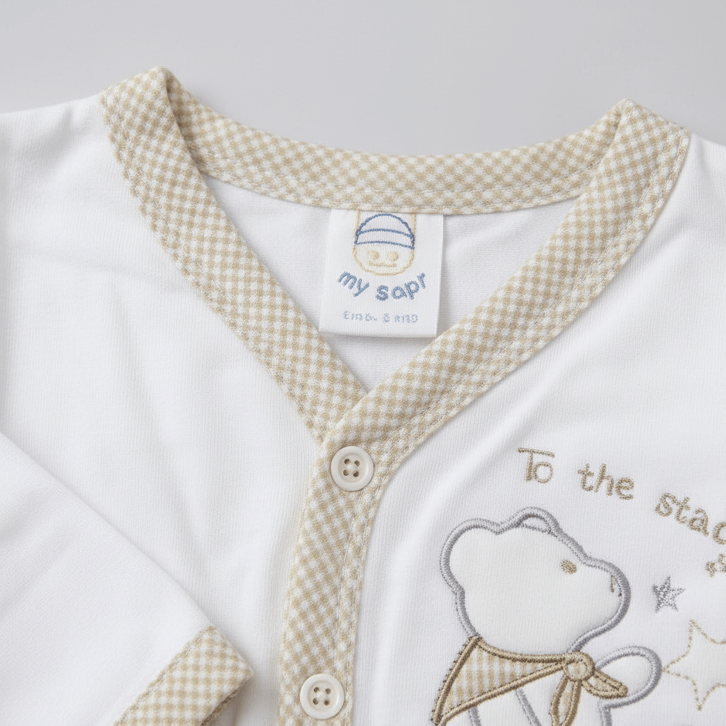 Imported Newborn First Wear Set - White Bear Design Outfit 0 - 3 Months - Comfort Cubz