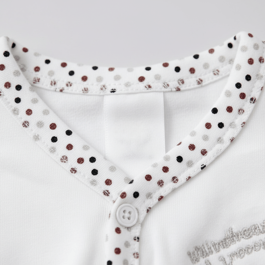 Imported Newborn First Wear Set - White Moon Design 2 - Piece Outfit 0 - 3 Months - Comfort Cubz