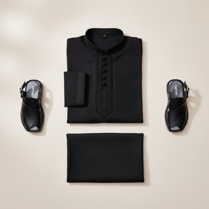 Kurta Shalwar with Peshawari Sandals - Hero Image