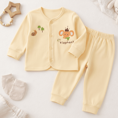 Newborn 2 - Piece Soft Cotton Set - Adorable Outfit for 0 - 6 Months - Comfort Cubz