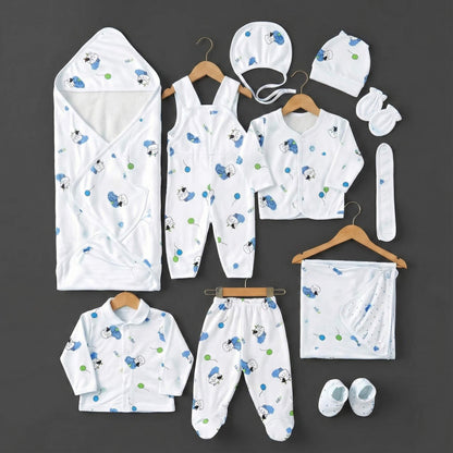 Premium 11 - Piece Baby Starter Set - Complete Newborn Essentials 0 - 3 Months - Comfort Cubz