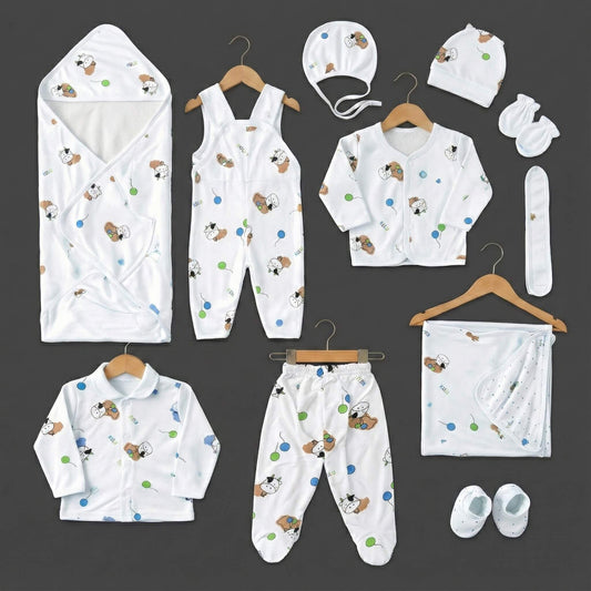 Premium 11 - Piece Baby Starter Set - Complete Newborn Essentials 0 - 3 Months - Comfort Cubz