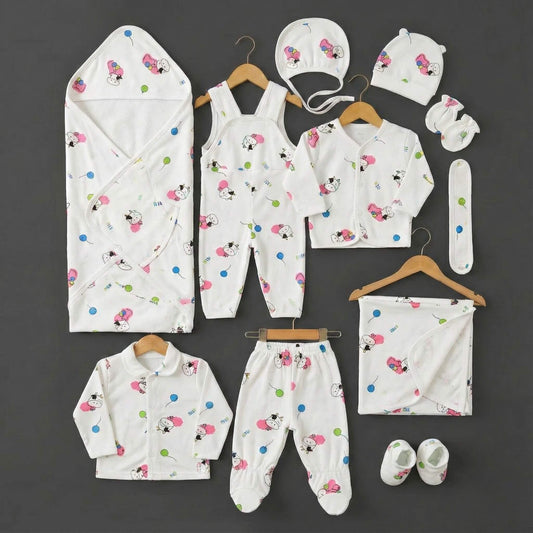 Premium 11 - Piece Baby Starter Set - Complete Newborn Essentials 0 - 3 Months - Comfort Cubz