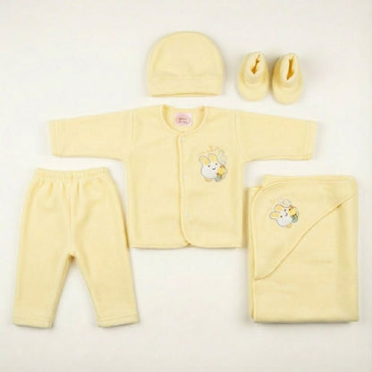 Premium 5 - Piece Newborn Starter Set - Essential Baby Outfit for 0 - 3 Months - Comfort Cubz