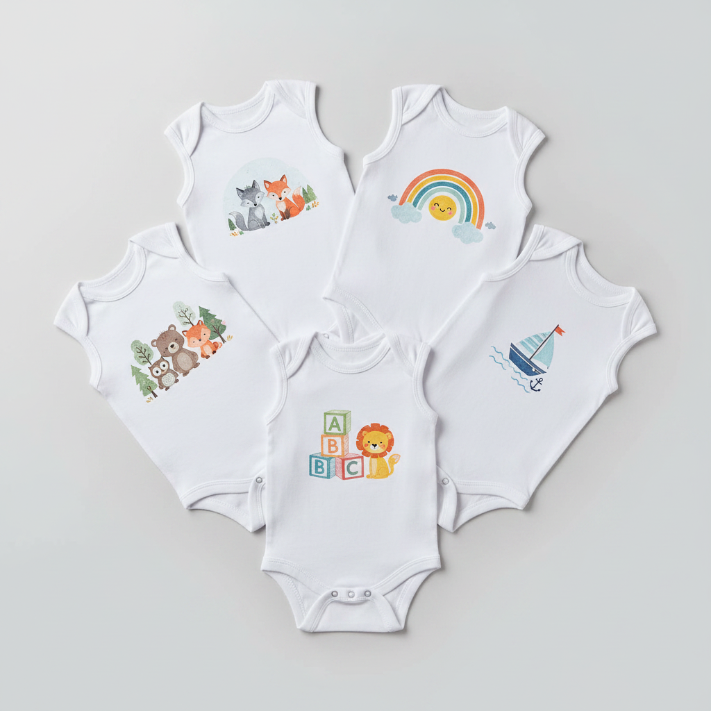 Premium Baby Bodysuit Sleeveless – Essential Romper Pack for Newborns & Infants