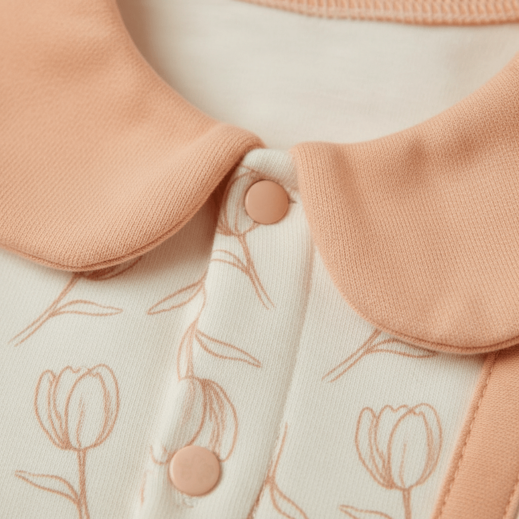 Premium Baby Girl Frock - Vibrant Orange & Purple Dress for 6 - 18 Months - Comfort Cubz