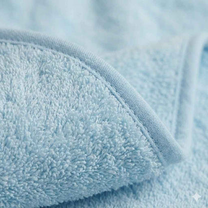 Premium Baby Hooded Bath Towel Blue - Ultra Soft Cotton for Newborn & Infants | Comfort Cubz