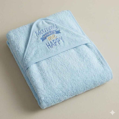 Premium Baby Hooded Bath Towel Blue - Ultra Soft Cotton for Newborn & Infants | Comfort Cubz
