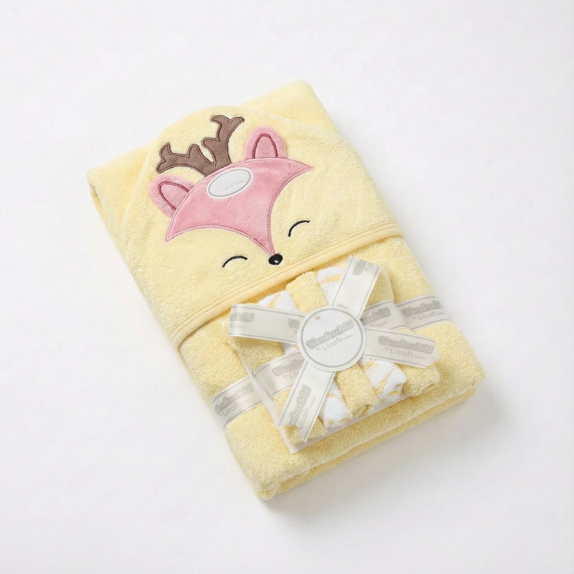 Premium Baby Hooded Towel Gift Set - Complete Bath Time Essentials for Newborn & Infants - Comfort Cubz