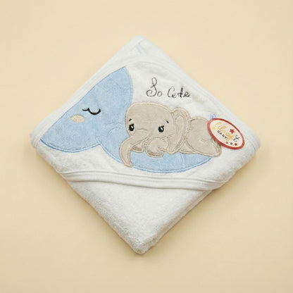Premium Baby Hooded Towel - Soft Bath Towel for Newborn & Infants 0 - 12 Months - Comfort Cubz