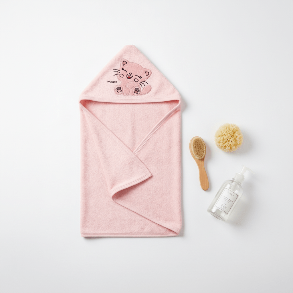 Premium Baby Hooded Towel - Soft Bath Towel for Newborn & Infants 0 - 12 Months - Comfort Cubz