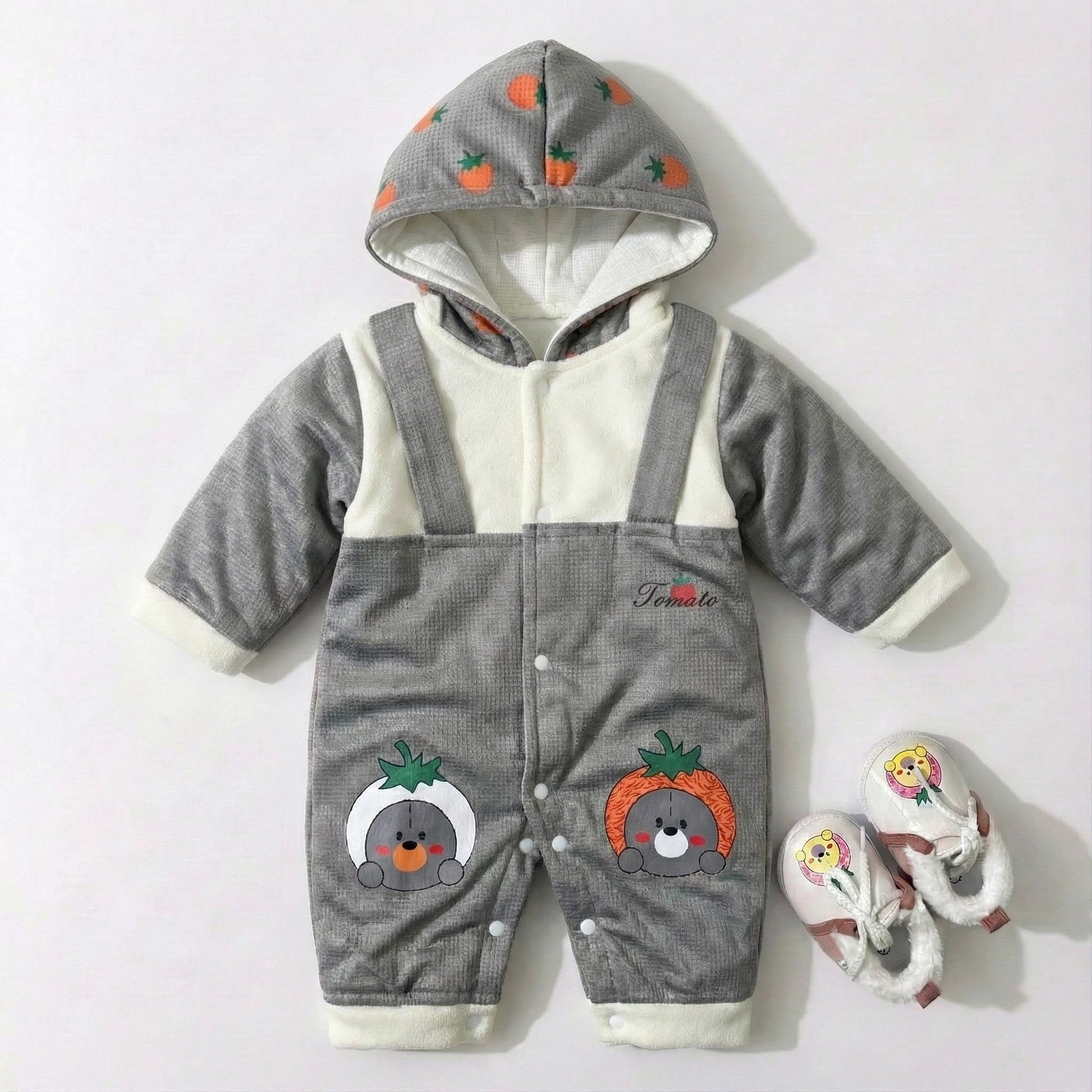 Premium Baby Jumper Suit with Matching Shoes - Complete Outfit Set 0 - 9 Months - Comfort Cubz
