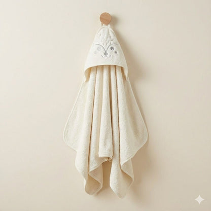 Premium Hooded Baby Bath Towel - Ultra Soft Cotton (Gray) - Comfort Cubz