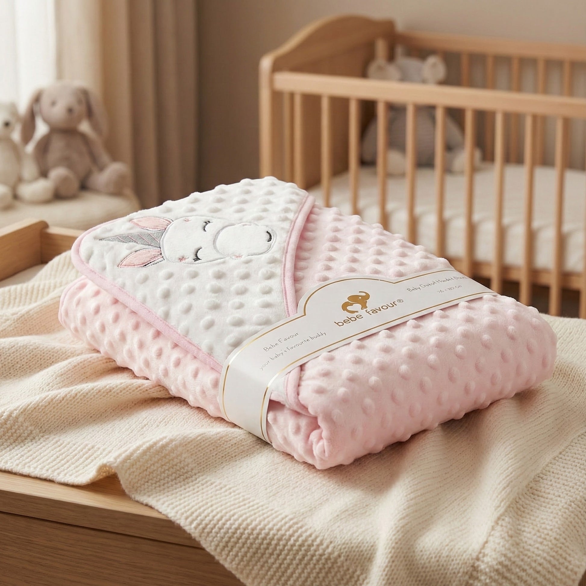 Premium Hooded Baby Shawl - Ultra Soft Bath Towel Blanket for Newborn & Infants - Comfort Cubz