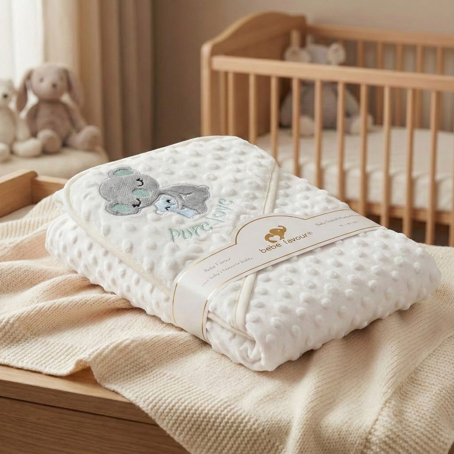 Premium Hooded Baby Shawl - Ultra Soft Bath Towel Blanket for Newborn & Infants - Comfort Cubz