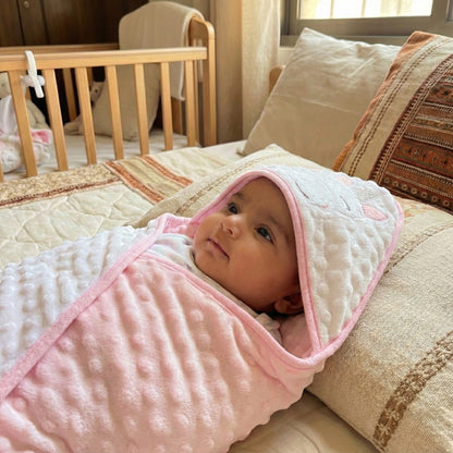 Premium Hooded Baby Shawl - Ultra Soft Bath Towel Blanket for Newborn & Infants - Comfort Cubz