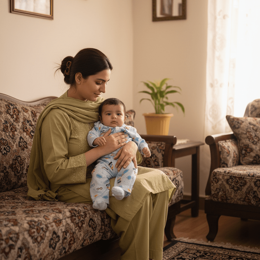 Premium Newborn First Wear Set - Blue Checked Design 2 - Piece Outfit 0 - 3 Months - Comfort Cubz