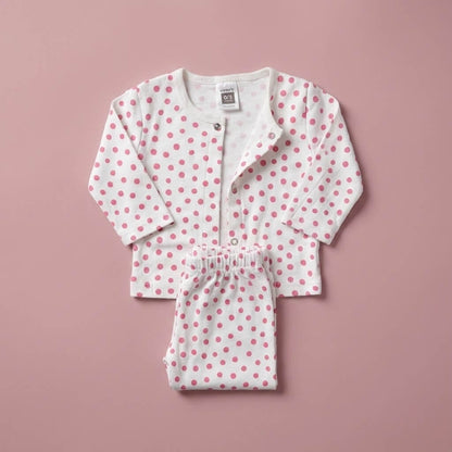 Premium Newborn First Wear Set - Dotted Design 2 - Piece Outfit 0 - 3 Months - Comfort Cubz