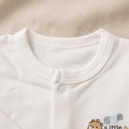 Premium Newborn First Wear Set - White 2 - Piece Outfit 0 - 3 Months - Comfort Cubz