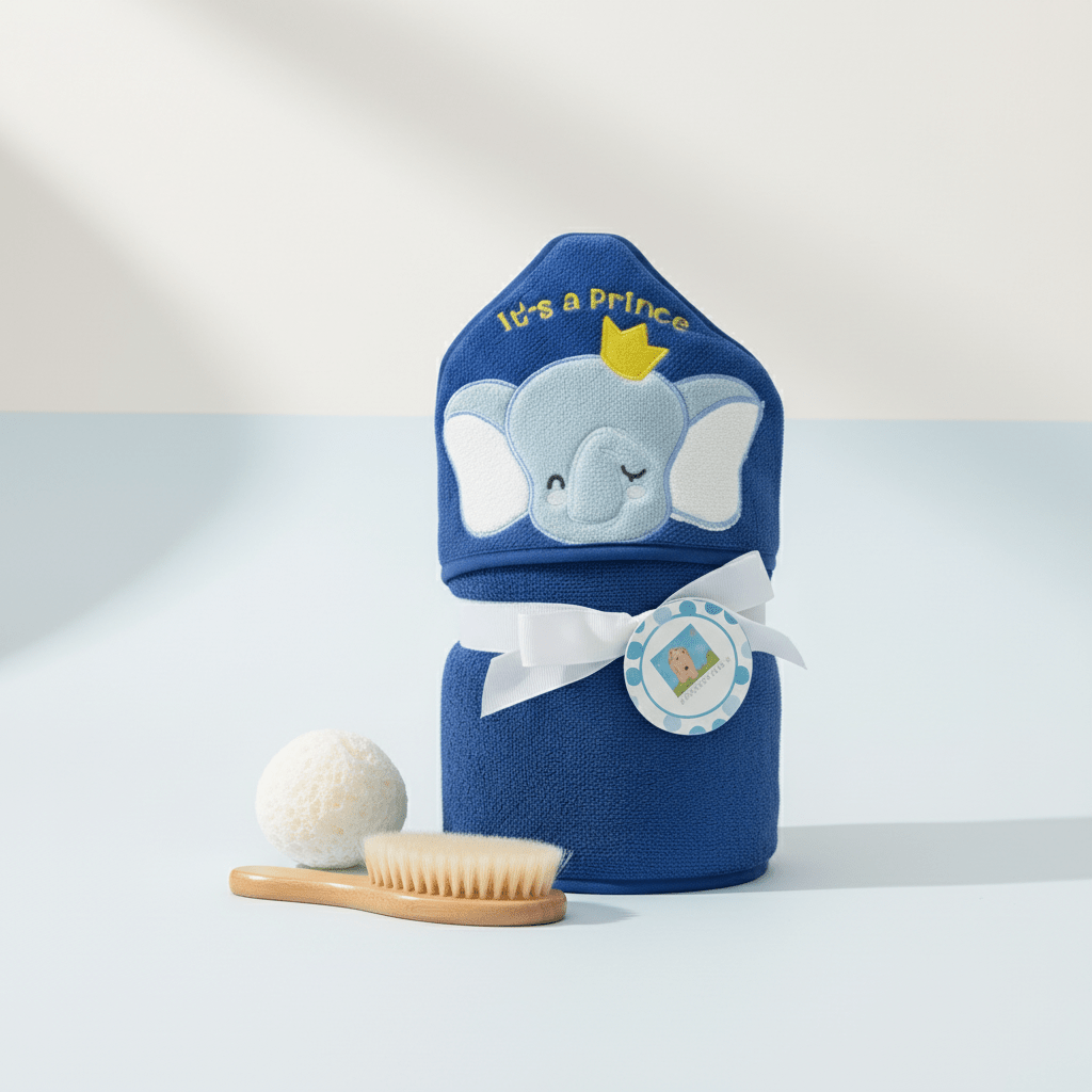 Soft Baby Bath Towel with Hood - Ultra Absorbent & Gentle for Newborn Skin - Comfort Cubz