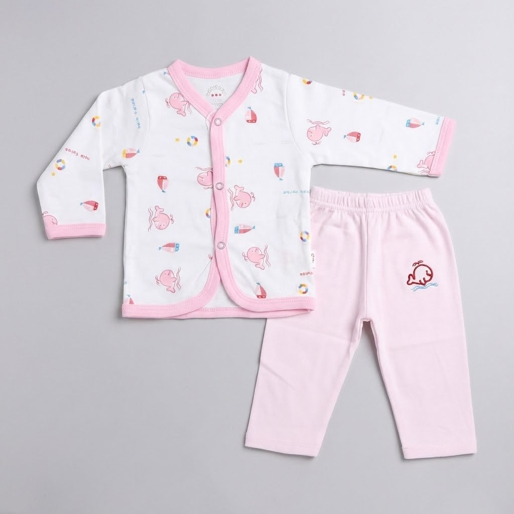 Newborn Summer Suit - Lightweight Cotton | 0-6 Months
